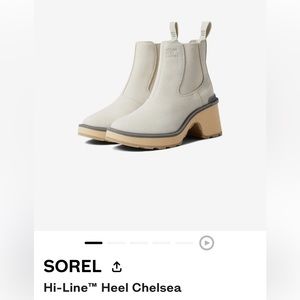 NEW Sorel size 7 hi-line heel Chelsea waterproof boots